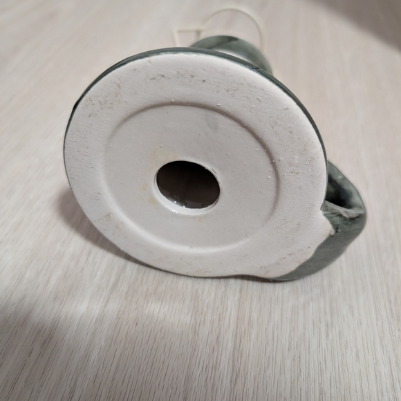 Vintage Ceramic Candle Holder with Glass Votive - Picture 9 of 10